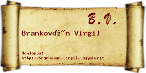 Brankován Virgil névjegykártya